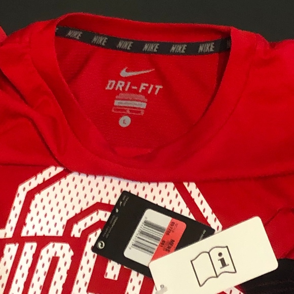 NWT 2014 Nike Dri-Fit Performance OSU Ohio State Buckeyes “Coach’s” Shirt sz L - Picture 2 of 3